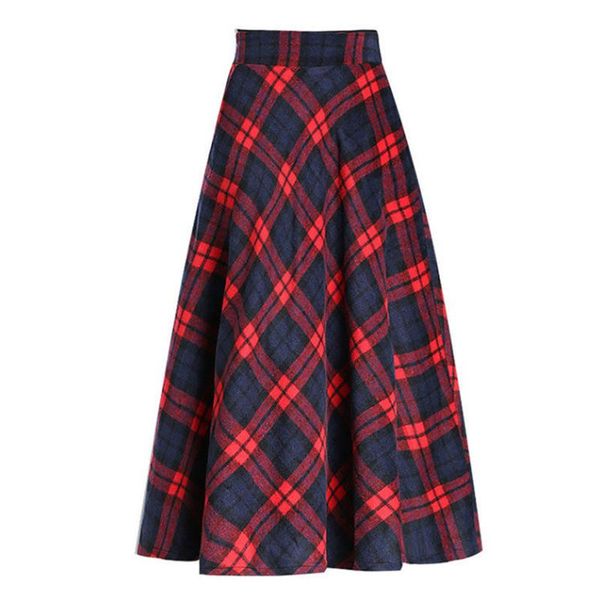 skirts wool plaid skirt autumn and winter women's clothing high-waisted long large fleece a-line female, Black
skirts wool plaid skirt autumn and winter women's clothing high-waisted long large fleece a-line female, Black