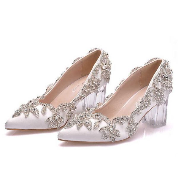 dress shoes 2021 rhinestone wedding bride clear heels crystal pumps evening party luxury satin silk 7cm square high, Black
dress shoes 2021 rhinestone wedding bride clear heels crystal pumps evening party luxury satin silk 7cm square high, Black