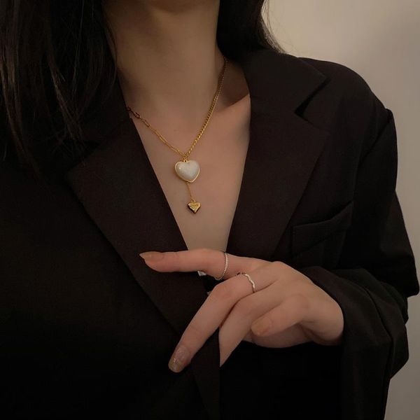 chains fashion love necklace female clavicle chain simple titanium steel hip hop cold wind wild, Silver
chains fashion love necklace female clavicle chain simple titanium steel hip hop cold wind wild, Silver