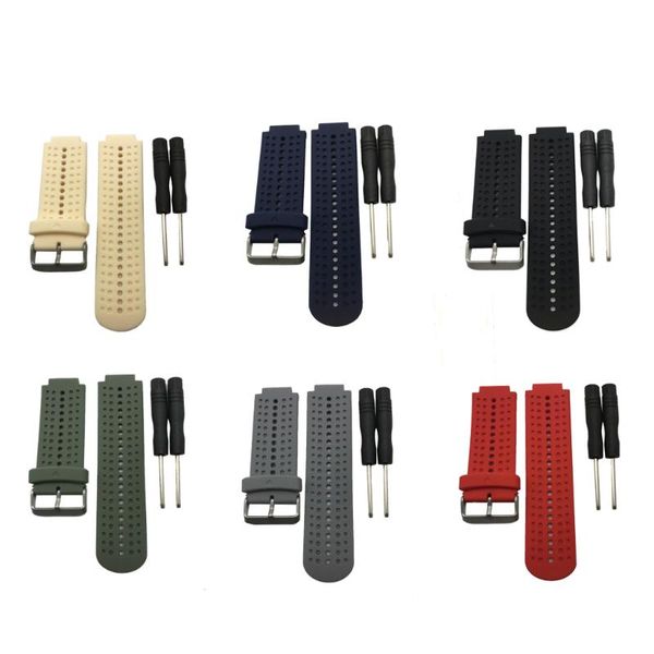 outdoor fitness equipment adjustable replacement silicone bands with 2pcs pin removal tools for garmin forerunner 220/230/235/620/630
outdoor fitness equipment adjustable replacement silicone bands with 2pcs pin removal tools for garmin forerunner 220/230/235/620/630