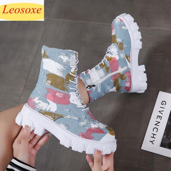 boots 2021 autummer women's european station tide fashion platform thick high-sneakers ins luxury boot, Black
boots 2021 autummer women's european station tide fashion platform thick high-sneakers ins luxury boot, Black