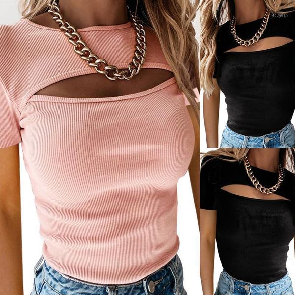 women solid color 2021 adults hollow short sleeve round neck out t-shirt (black, pink) s-l women's, White
women solid color 2021 adults hollow short sleeve round neck out t-shirt (black, pink) s-l women's, White