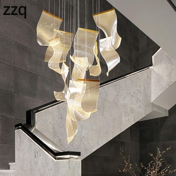 chandeliers duplex building villa led large chandelier staircase paper wave shape modern ceiling nordic creative living roomgloss
chandeliers duplex building villa led large chandelier staircase paper wave shape modern ceiling nordic creative living roomgloss