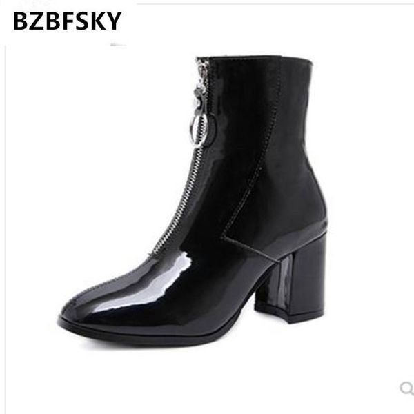boots 2021 autumn black patent leather women fashion zipper womens square toe chunky heel drop
boots 2021 autumn black patent leather women fashion zipper womens square toe chunky heel drop