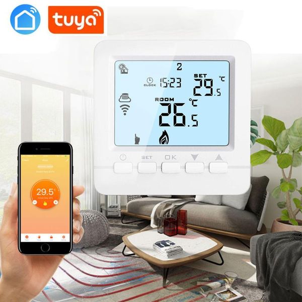 smart home control tuya remote weekly programmable wifi room temperature controller for water heating / thermostatic valve
smart home control tuya remote weekly programmable wifi room temperature controller for water heating / thermostatic valve