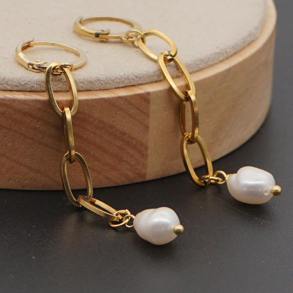 hoop & huggie 10pairs/lot fashion handmade freshwater baroque pearl bohemian jewelry stainless steel hoops earrings for women, Golden;silver
hoop & huggie 10pairs/lot fashion handmade freshwater baroque pearl bohemian jewelry stainless steel hoops earrings for women, Golden;silver