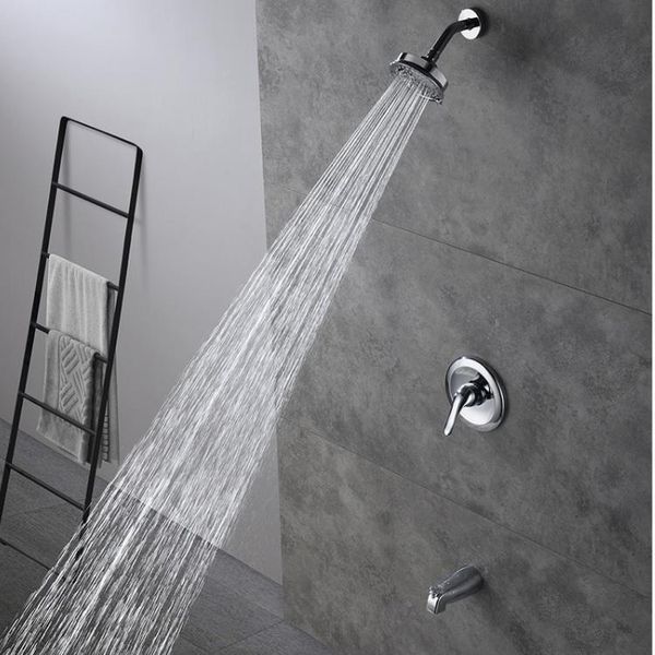 wall mounted brass bathroom single handle shower faucet set with 3 functions head concealed valve sets
wall mounted brass bathroom single handle shower faucet set with 3 functions head concealed valve sets