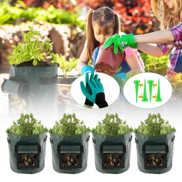 planters & pots potato plant grow bags garden fabric vegetable container 7 gallon non-woven planting bag flower growing nursery
planters & pots potato plant grow bags garden fabric vegetable container 7 gallon non-woven planting bag flower growing nursery