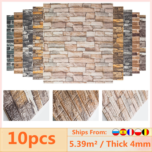 10pcs/bag 3d wall sticker brick pattern wallpaper for living room bedroom tv wall 77x70cm waterproof self-adhesive wall sticker
10pcs/bag 3d wall sticker brick pattern wallpaper for living room bedroom tv wall 77x70cm waterproof self-adhesive wall sticker