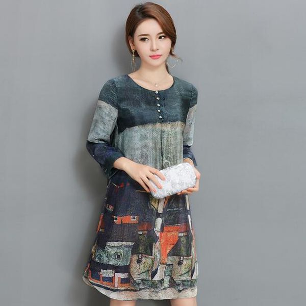 plus size 2021 spring women dress print slim loose fat mm long silk dresses ah921 casual, Black;gray
plus size 2021 spring women dress print slim loose fat mm long silk dresses ah921 casual, Black;gray