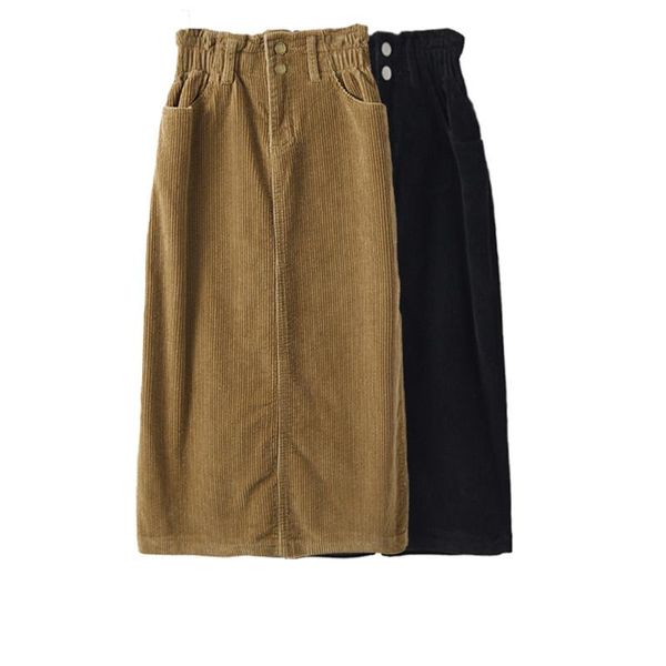 skirts winter women's corduroy half skirt high waist mid-length fashion casual long, Black
skirts winter women's corduroy half skirt high waist mid-length fashion casual long, Black
