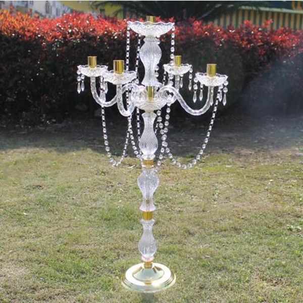 candle holders 12pcs)88cm tall gold candelabra centerpiece , wedding crystal yudao1322 
candle holders 12pcs)88cm tall gold candelabra centerpiece , wedding crystal yudao1322