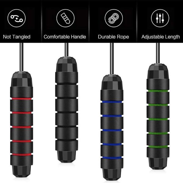 jump ropes rope adjustable steel wire 2.8m/3 m skipping with ball bearings anti-slip handle jumping cable training shaping
jump ropes rope adjustable steel wire 2.8m/3 m skipping with ball bearings anti-slip handle jumping cable training shaping