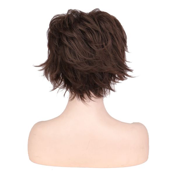women synthetic natural short hair wig light brown straight heat resistant wigs for womenfactory direct, Black
women synthetic natural short hair wig light brown straight heat resistant wigs for womenfactory direct, Black