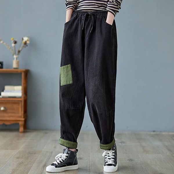 women's jeans women loose casual arrival 2021 autumn simple style vintage all-match high waist female denim harem pants b965, Blue
women's jeans women loose casual arrival 2021 autumn simple style vintage all-match high waist female denim harem pants b965, Blue