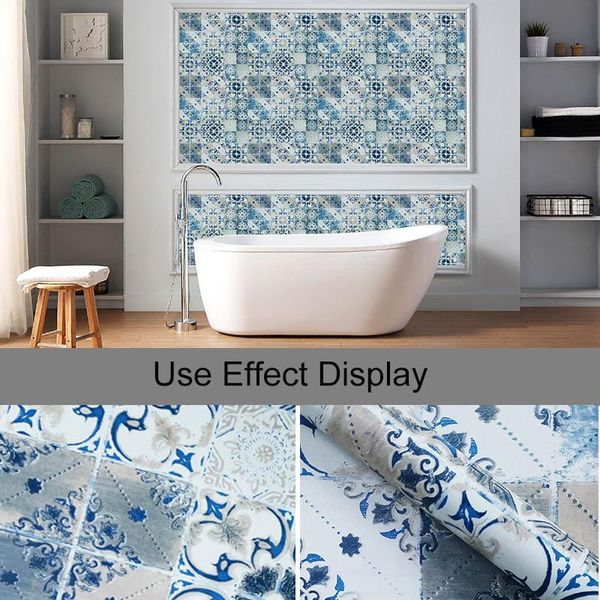 5mx45cm blue mosaic pattern wallpapers kitchen bathroom waterproof wall sticker home decor removable pvc self adhesive wal
5mx45cm blue mosaic pattern wallpapers kitchen bathroom waterproof wall sticker home decor removable pvc self adhesive wal