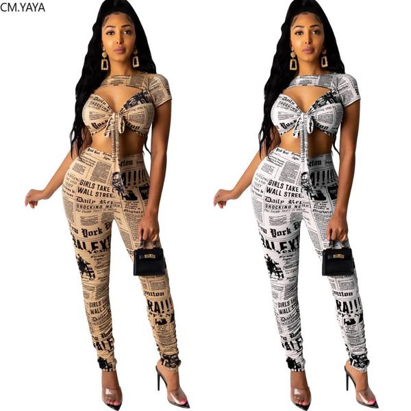 women sets summer tracksuits spaper print pants suit two piece set night club party elegant sporty 2 pcs street gl80 women's, Gray
women sets summer tracksuits spaper print pants suit two piece set night club party elegant sporty 2 pcs street gl80 women's, Gray