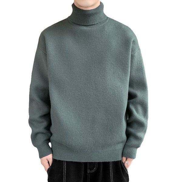 men's sweaters 2021 men autumn winter solid color thick knit sweater long sleeve turtleneck pullover male warm high neck knitwear -3xl, White;black
men's sweaters 2021 men autumn winter solid color thick knit sweater long sleeve turtleneck pullover male warm high neck knitwear -3xl, White;black