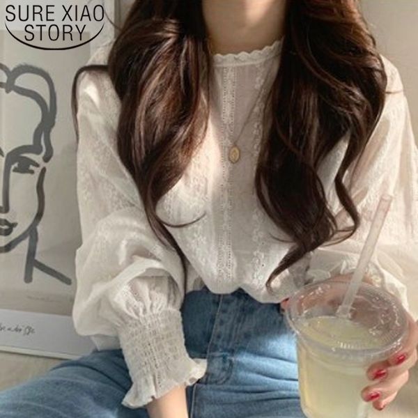 elegant women blouses lantern sleeves o neck lace white floral print vintage casual sweet korean style femme modis 5136 50 210528
elegant women blouses lantern sleeves o neck lace white floral print vintage casual sweet korean style femme modis 5136 50 210528