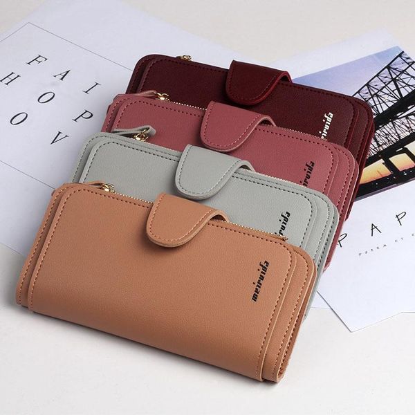 wallets selling women's wallet korean version three fold long buckle zipper handbag multi card bag pu leather, Red;black
wallets selling women's wallet korean version three fold long buckle zipper handbag multi card bag pu leather, Red;black