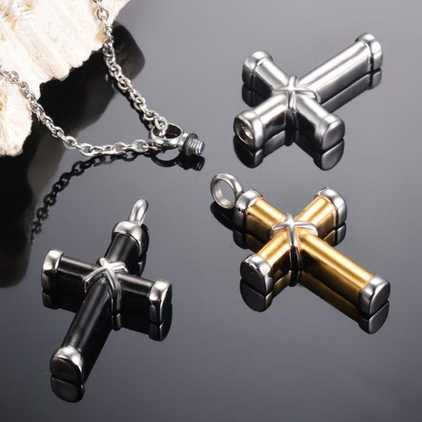 stainless steel cross jewelry for ashes urn necklace keepsake memorial pendant cremation not fade necklaces, Silver
stainless steel cross jewelry for ashes urn necklace keepsake memorial pendant cremation not fade necklaces, Silver