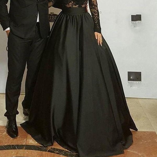 black long satin skirts for women jupe femme high waist zipper custom made bust party wear
black long satin skirts for women jupe femme high waist zipper custom made bust party wear