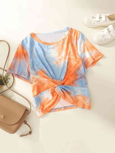 Plus size Dresses Hy353006# Top Large Short Sleeve Tie Dyed Round Ne T-shirt, Orange
Plus size Dresses Hy353006# Top Large Short Sleeve Tie Dyed Round Ne T-shirt, Orange