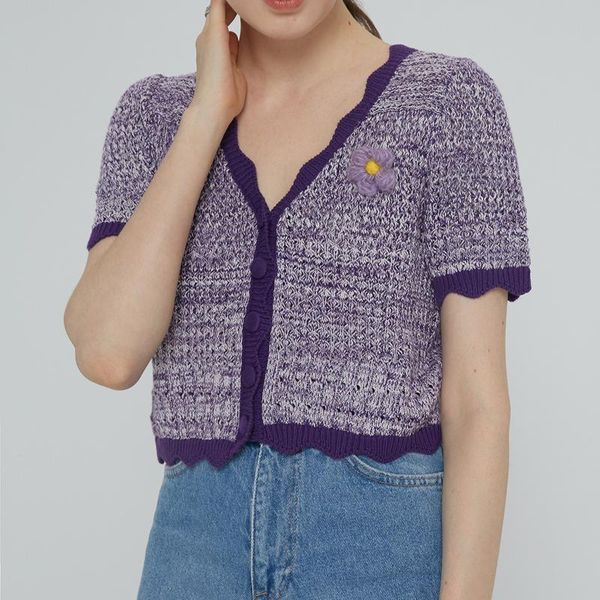 women's t-shirt fresh short sleeve hollow out knit tshirts women spring summer chic flower embroidery tee v neck single breasted t shir, White
women's t-shirt fresh short sleeve hollow out knit tshirts women spring summer chic flower embroidery tee v neck single breasted t shir, White