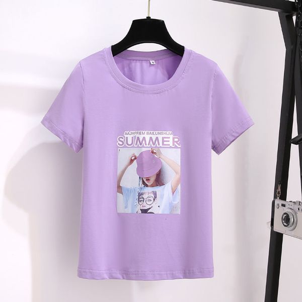 women's t-shirt simple and elegant casual women t-shirts 2021 little western style personality girls will see fashion shorts from two s, White
women's t-shirt simple and elegant casual women t-shirts 2021 little western style personality girls will see fashion shorts from two s, White