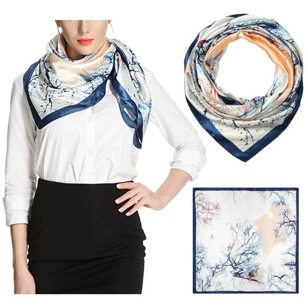 women's satin square silk feeling hair scarf ladies wrap headscarf prussian pattern neck bufandas invierno mujer scarves, Blue;gray
women's satin square silk feeling hair scarf ladies wrap headscarf prussian pattern neck bufandas invierno mujer scarves, Blue;gray