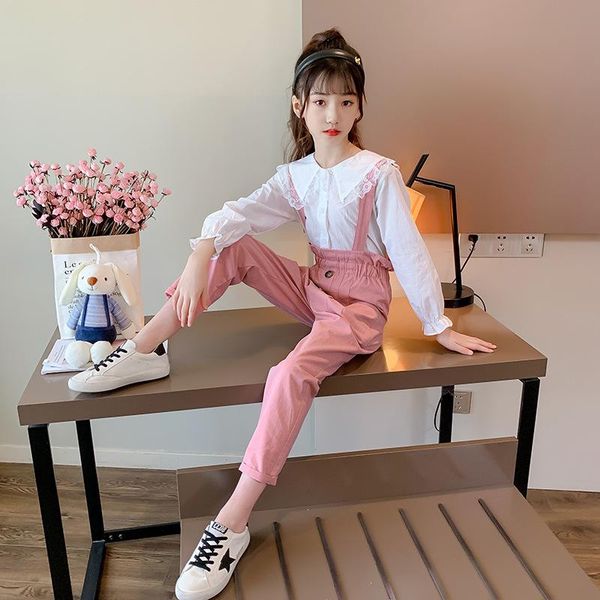 clothing sets 2021 girls set spring autumn boutique kids suit white lace shirts + pants 2 pcs school children clothes 3-14 years
clothing sets 2021 girls set spring autumn boutique kids suit white lace shirts + pants 2 pcs school children clothes 3-14 years