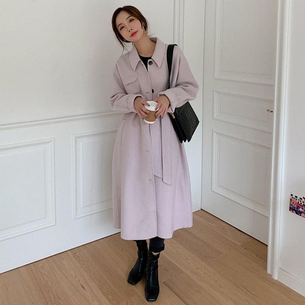 women's wool & blends orange temperament lapel medium and long lace up autumn winter double-sided handmade coat warm women, Black
women's wool & blends orange temperament lapel medium and long lace up autumn winter double-sided handmade coat warm women, Black