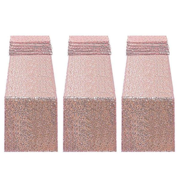 table cloth 3 pieces 30x275cm shiny rose gold sequined tablecloth birthday wedding engagement bridal gift party decorations
table cloth 3 pieces 30x275cm shiny rose gold sequined tablecloth birthday wedding engagement bridal gift party decorations