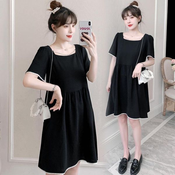 maternity dresses 290# clothes summer short sleeves black chiffon easy matching loose stylish dress pregnant women mom, White
maternity dresses 290# clothes summer short sleeves black chiffon easy matching loose stylish dress pregnant women mom, White