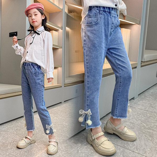 flare jeans for teen girls elegant bow cute denim pants sweet bowknot stretch lovely spring children trousers 5-14y, Blue
flare jeans for teen girls elegant bow cute denim pants sweet bowknot stretch lovely spring children trousers 5-14y, Blue