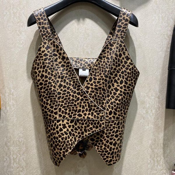women's leather & faux 2021 women genuine vest ladies real leopard out tank party club, Black
women's leather & faux 2021 women genuine vest ladies real leopard out tank party club, Black