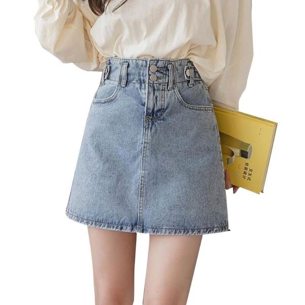 skirts womens summer high waist double button zip mini jeans denim skirt casual slim fitting a-line solid color streetwear, Black
skirts womens summer high waist double button zip mini jeans denim skirt casual slim fitting a-line solid color streetwear, Black