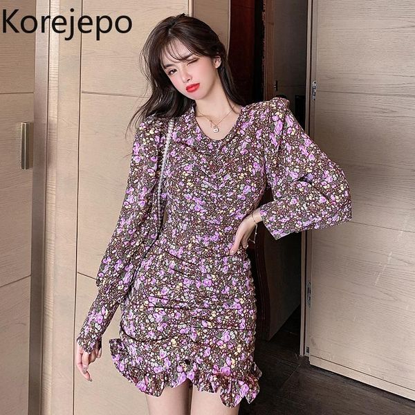 casual dresses korejepo women dress 2021 autumn korean chic retro floral pleated fishtail female slimming long-sleeved short, Black;gray
casual dresses korejepo women dress 2021 autumn korean chic retro floral pleated fishtail female slimming long-sleeved short, Black;gray