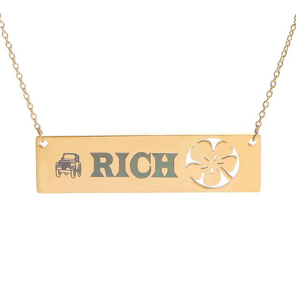 chains can custom name necklace alloy chain jewelry hawaii geometric rectangle hollow printing pendant woman man wedding party, Silver
chains can custom name necklace alloy chain jewelry hawaii geometric rectangle hollow printing pendant woman man wedding party, Silver