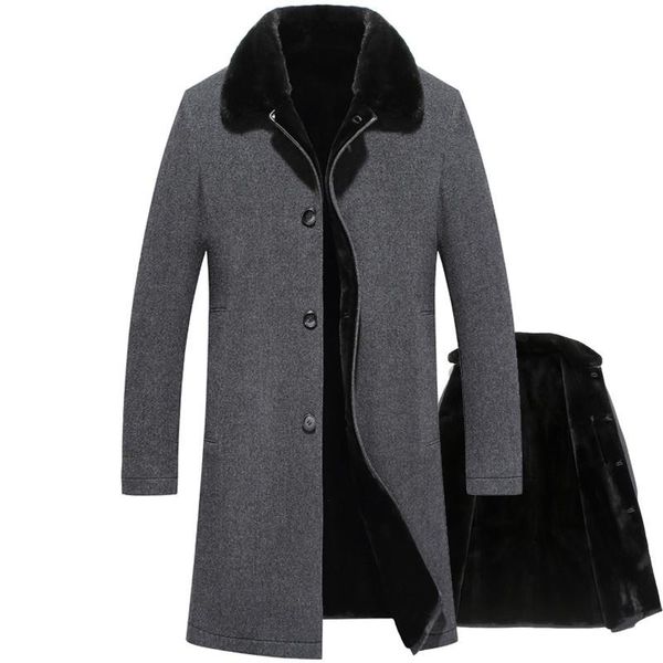 men's leather & faux real fur coat 100% wool jacket mink for mens clothes 2021 warm winter men parka casaco 88652 yy210, Black
men's leather & faux real fur coat 100% wool jacket mink for mens clothes 2021 warm winter men parka casaco 88652 yy210, Black