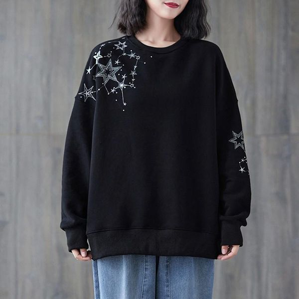women's hoodies & sweatshirts oversized women cotton casual sweatshirt arrival 2021 autumn korean style streetwear loose female long sl, Black
women's hoodies & sweatshirts oversized women cotton casual sweatshirt arrival 2021 autumn korean style streetwear loose female long sl, Black