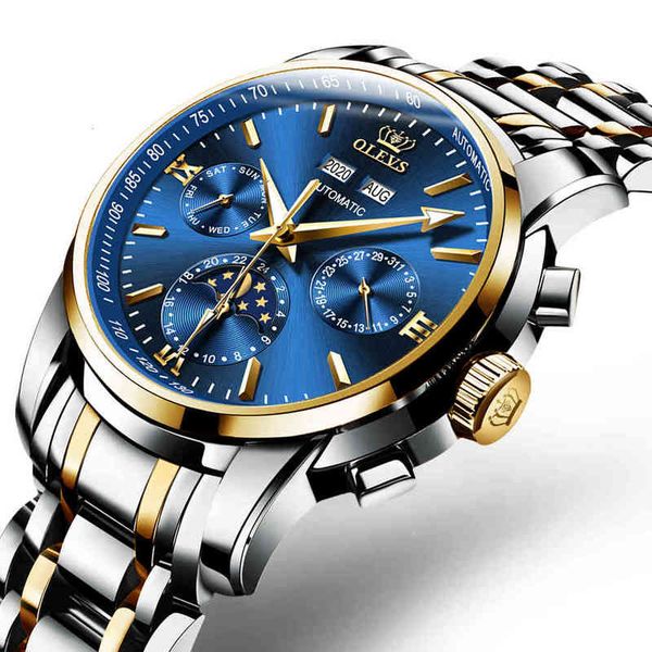 mechanical automatic olevs watches men deep water-tight stainless steel band mechanical, Slivery;brown
mechanical automatic olevs watches men deep water-tight stainless steel band mechanical, Slivery;brown