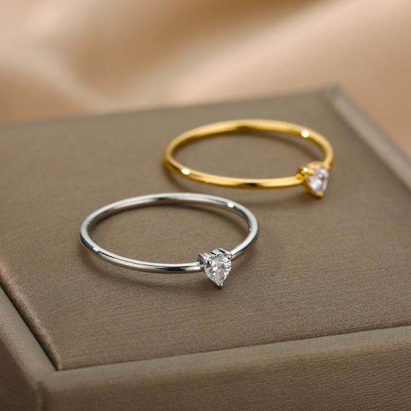 wedding rings vintage zircon heart for women girls gold silver color engagement ring aesthetic jewelry bague anillos, Slivery;golden
wedding rings vintage zircon heart for women girls gold silver color engagement ring aesthetic jewelry bague anillos, Slivery;golden