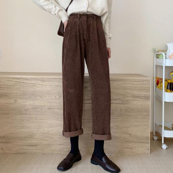 women's pants & capris jmprs vintage women corduroy high waist harajuku wide leg korean cotton fall solid black casual baggy trousers 2, Black;white
women's pants & capris jmprs vintage women corduroy high waist harajuku wide leg korean cotton fall solid black casual baggy trousers 2, Black;white