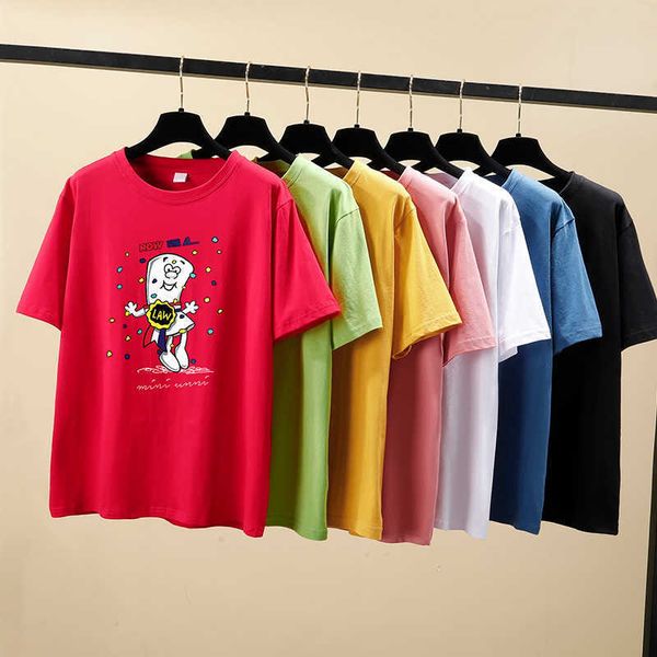 plus size -4xl 100% cotton t-shirts summer fashion cartoon print loose t shirt women 210706, White
plus size -4xl 100% cotton t-shirts summer fashion cartoon print loose t shirt women 210706, White
