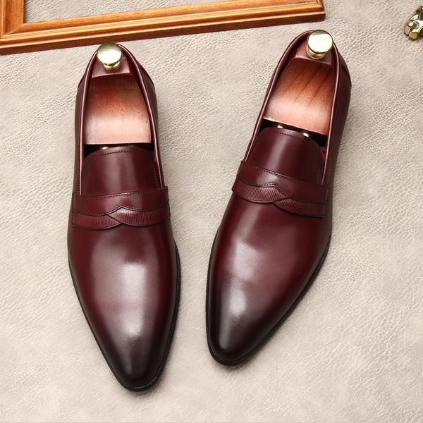 fashion mens black wine red loafers shoes men luxury italian genuine leather dress shoes for men business party wedding shoes
fashion mens black wine red loafers shoes men luxury italian genuine leather dress shoes for men business party wedding shoes