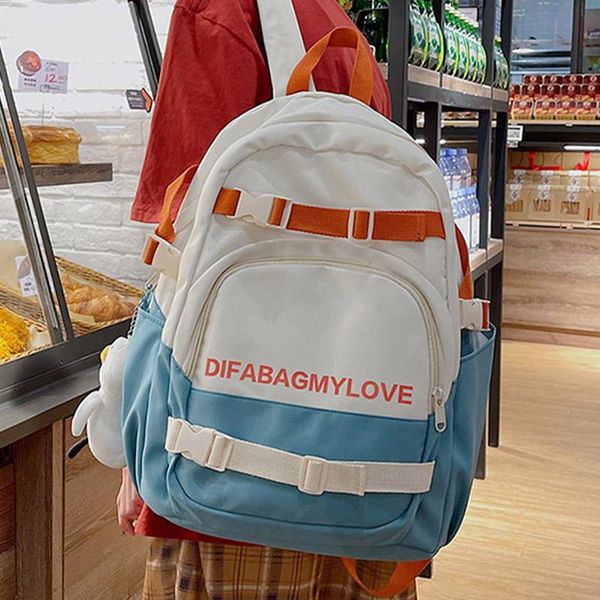 backpack face color contrast teenage girl college schoolbag fashion female rucksack cute women student book bag korean version
backpack face color contrast teenage girl college schoolbag fashion female rucksack cute women student book bag korean version