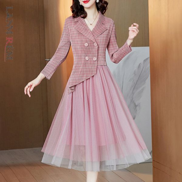 women pink plaid folds big size mesh dress notched long sleeve loose fit fashion tide spring autumn 2e1439 210507, Black;gray
women pink plaid folds big size mesh dress notched long sleeve loose fit fashion tide spring autumn 2e1439 210507, Black;gray