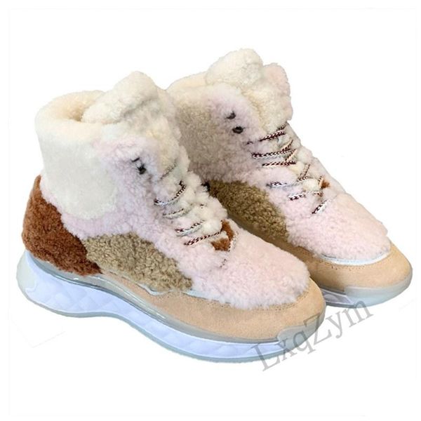 boots lxqzym 2021 lamb cashmere women's chunky sneakers vulcanized shoes furry casual female fashion platform runway footwear, Black
boots lxqzym 2021 lamb cashmere women's chunky sneakers vulcanized shoes furry casual female fashion platform runway footwear, Black