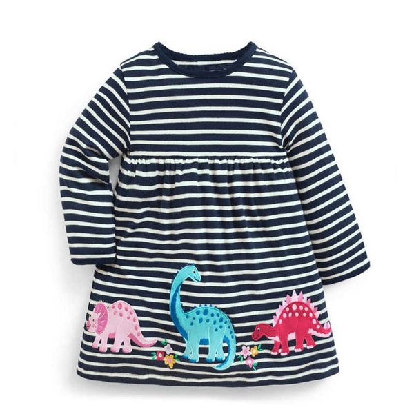 jumping meters dinosaur baby dresses girls autumn clothing applique animals kids long sleeve stripe child dress 210529, Red;yellow
jumping meters dinosaur baby dresses girls autumn clothing applique animals kids long sleeve stripe child dress 210529, Red;yellow